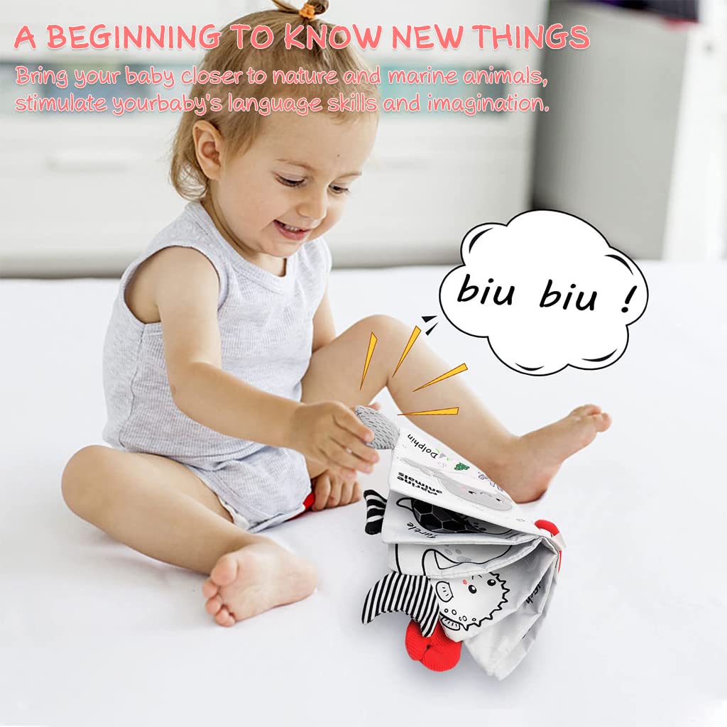 SNOWIE SOFT Dimensional Cartoon Baby Cloth Book, Stroller Hanging Toy, Car Seat Toys Cradle Hanging Toy Sensory Book Toy for Baby Toddler 3-6 Months (Multicolour, Animal Kingdom) SNOWIE SOFT Dimensional Cartoon Baby Cloth Book, Stroller Hanging Toy, Car Seat Toys Cradle Hanging Toy Sensory Book Toy for Baby Toddler 3-6 Months (Multicolour, Animal Kingdom)